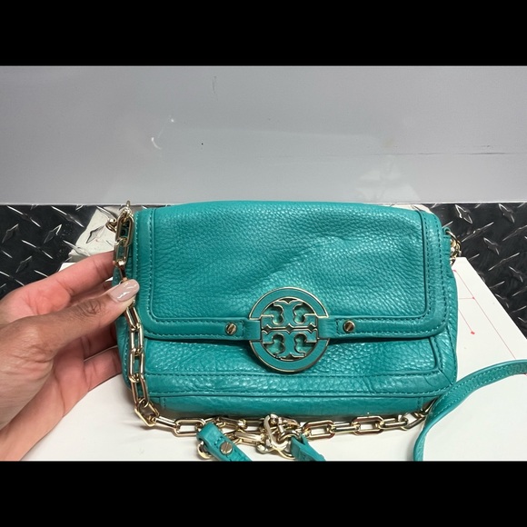 Amanda Mini Crossbody Bag, Turquoise - Picture 5 of 6